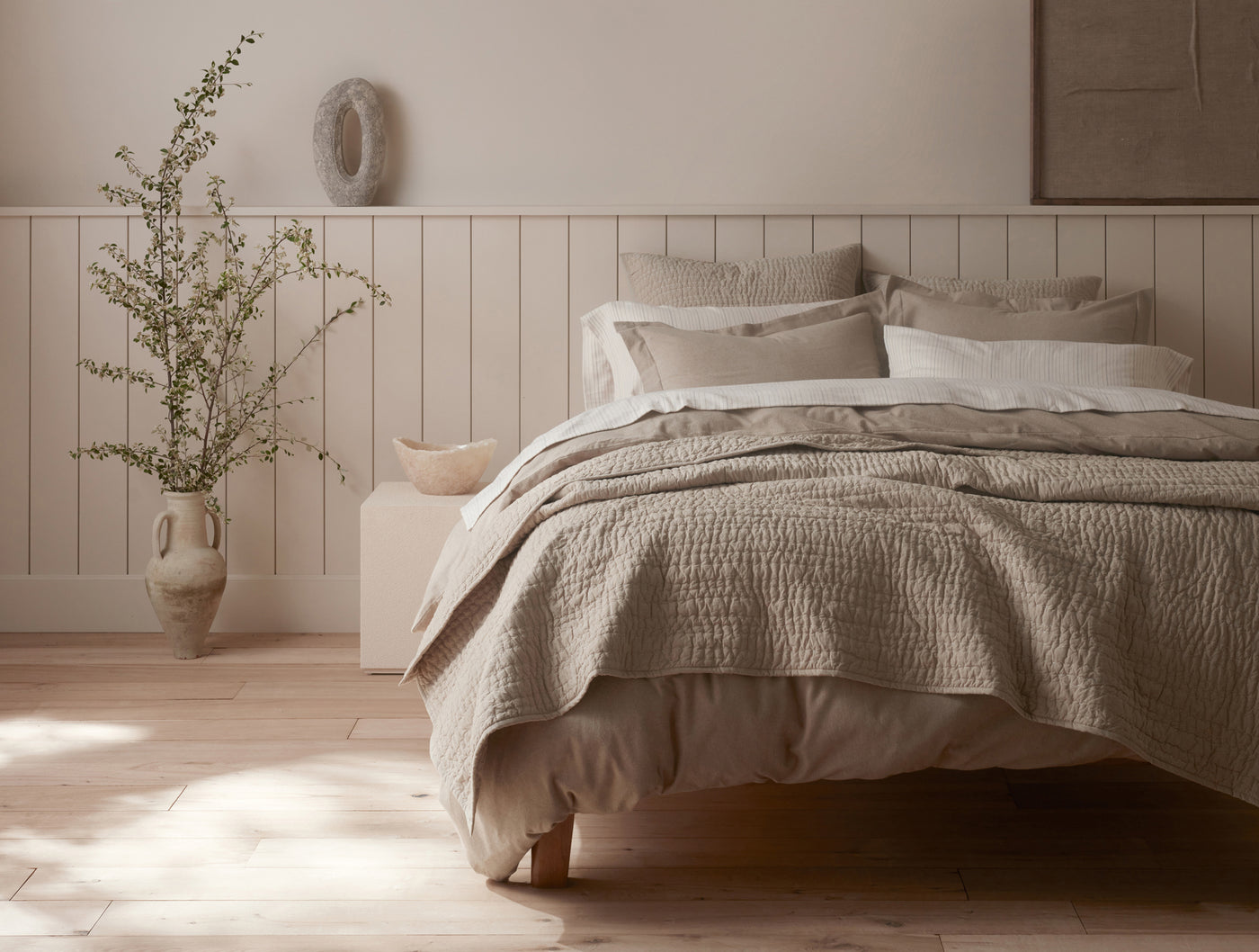 Coyuchi: Channel Handstitched Organic Quilt