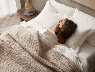 Coyuchi: Channel Handstitched Organic Quilt