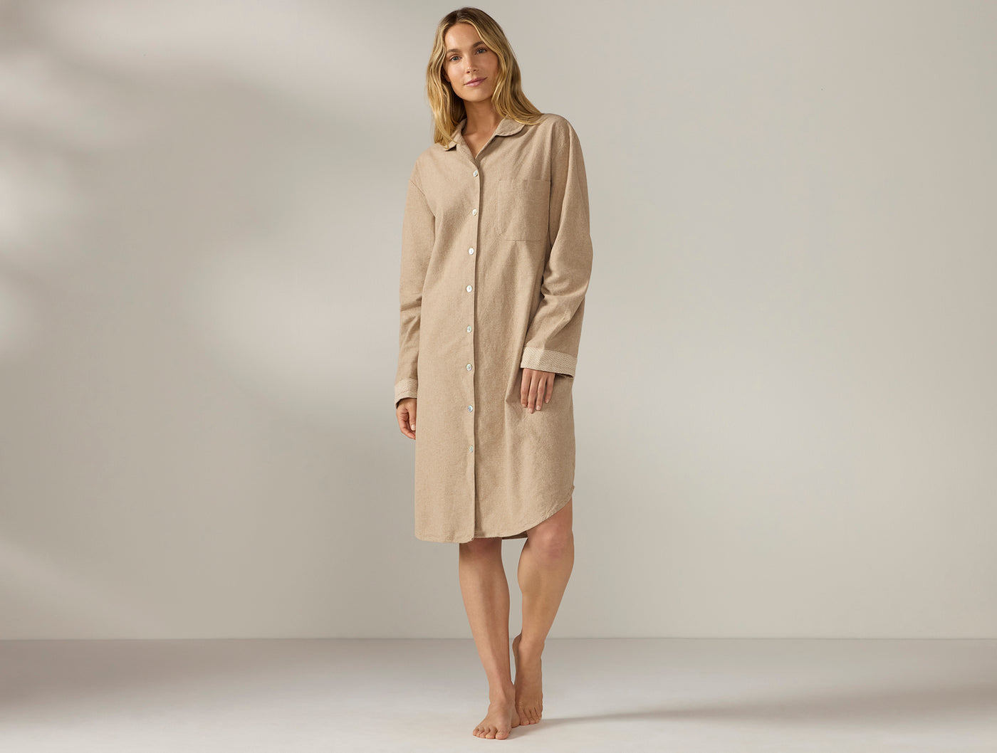 Coyuchi Women's Cloud Brushed Organic Flannel Nightshirt Sale!