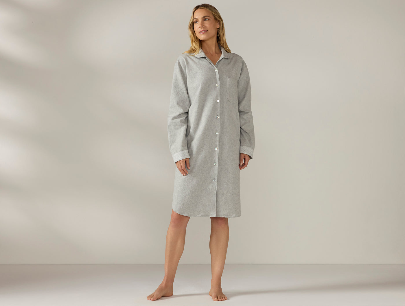 Coyuchi Women's Cloud Brushed Organic Flannel Nightshirt Sale!