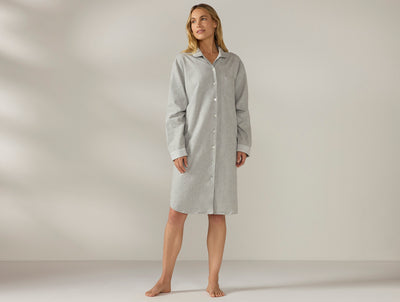 Coyuchi Women's Cloud Brushed Organic Flannel Nightshirt Sale!
