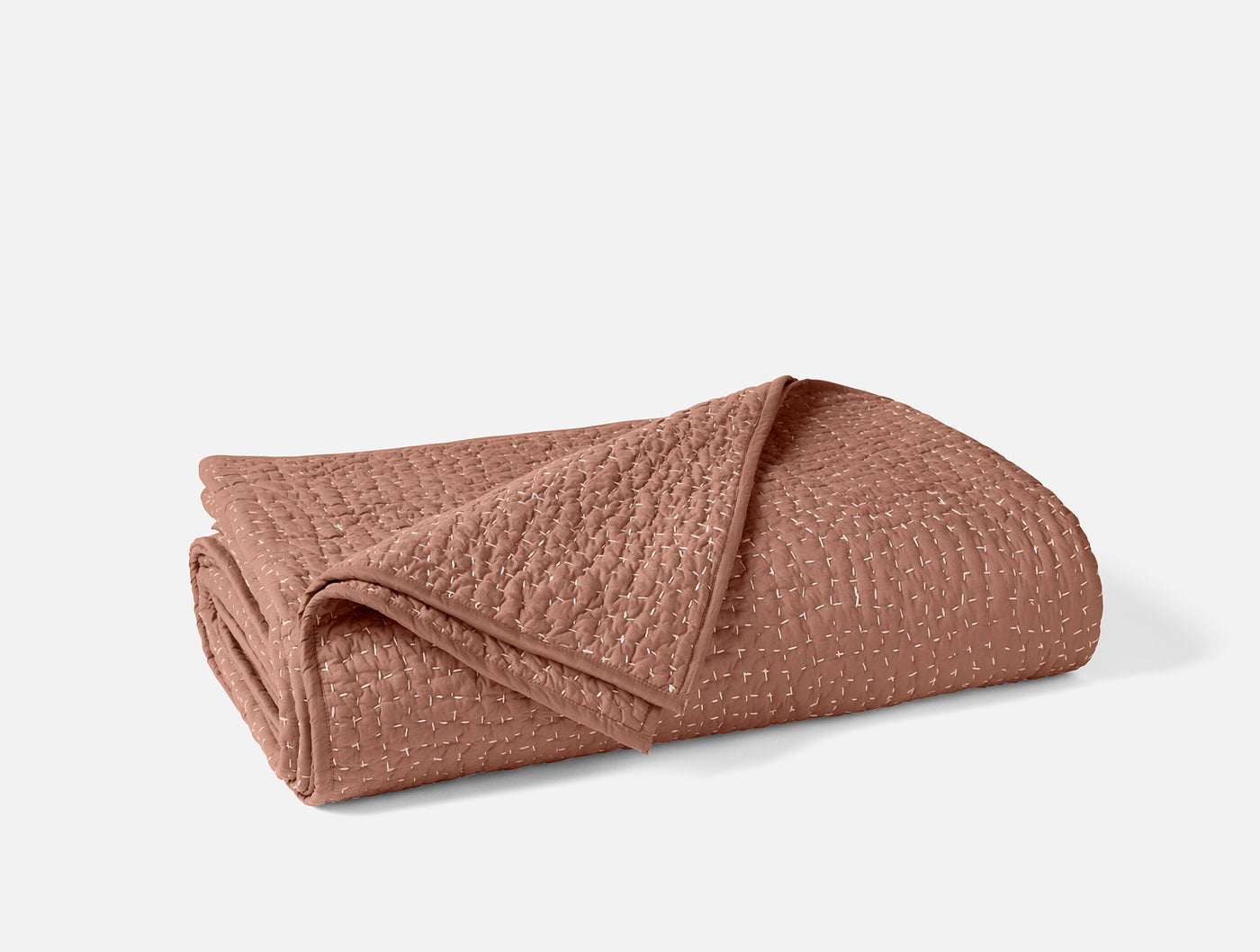 Coyuchi Pebbled Handstitched Organic Quilt