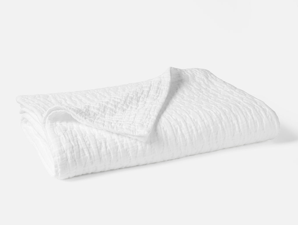 Coyuchi Pescadero Matelasse Blanket - Thumbnail 3