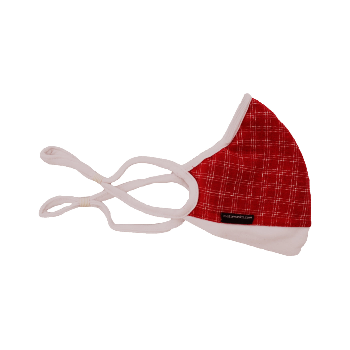 MetaMask: Red Plaid Hemp Mask with Replaceable Filter Sale!